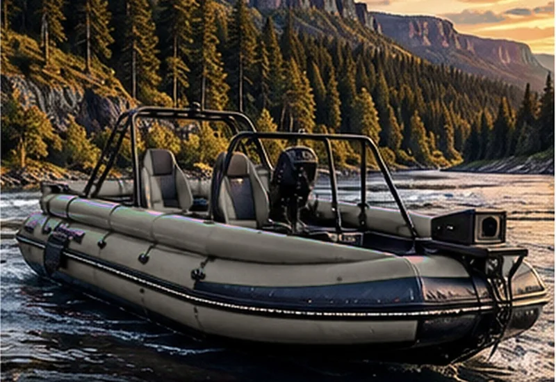 Лодка Sherpa 650 на таёжной реке